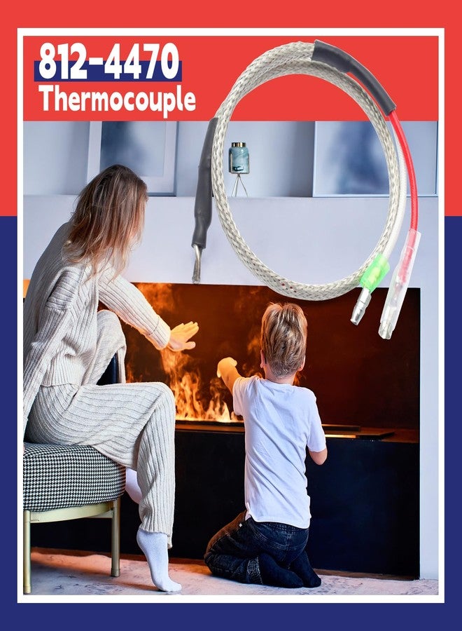 Dusledel 812-4470 Thermocouple Replacement for Quadrafire Castile for Contour for Mt Vernon for Santa Fe for Quadrafire CAB50 PS35 PS50 - Image 2